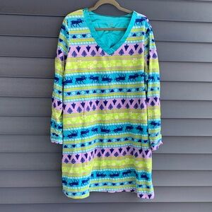 Secret Treasures Multicolor Long Sleeve Nightgown